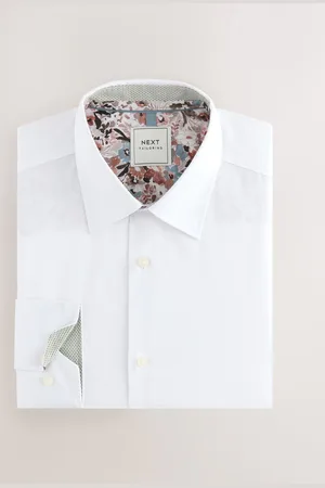 Next Easy Care Textured Trimmed Shirt17in