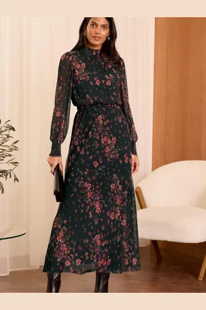 Love & Roses Plisse Midi Dress40
