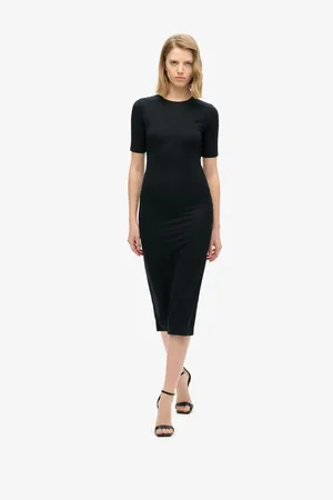 Superdry Kortærmet Midi Jersey Kjole38