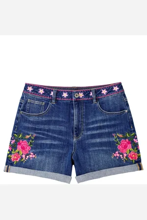 Joe Browns Floral Print Embroidered Shorts44