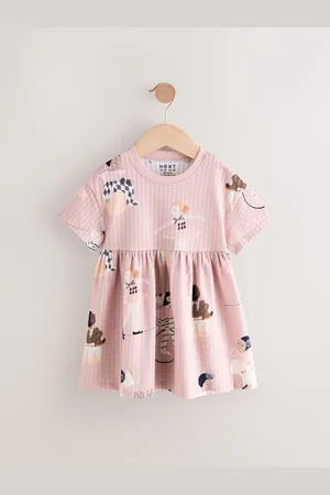 Next 100% Bomuld Kortærmet Jersey Kjole (3mdr.-7år)5 - 6 år (110 - 116cm)