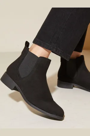 Friends Like These Flat Faux Suede Chelsea Boot