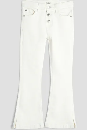 River Island Girls Button Front Flare Jeans10 år (140cm)