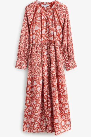 Next Long Sleeve 100% Cotton Maxi Shirt Dress44 S