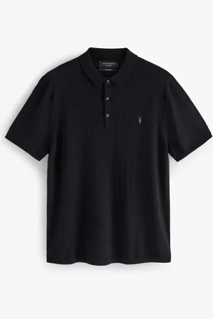AllSaints AllSaints Mode Merino Shortsleeve Polo ShirtM