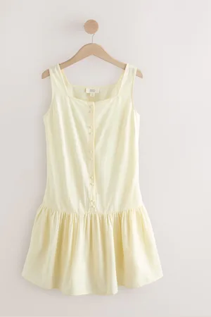 Next Square Neck Tiered Mini Boho Dress46høj