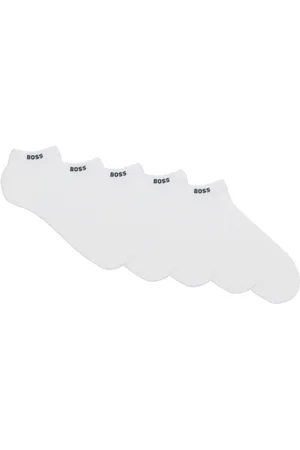 HUGO BOSS Cotton Blend 5 Pack Ankle SocksS-M