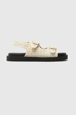 Schuh Naturlig Tabs Raffia Sandaleruk4eu37