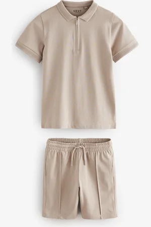 Next Zip Neck Polo Shirt And Shorts Set (3-16yrs)3 år (98cm)