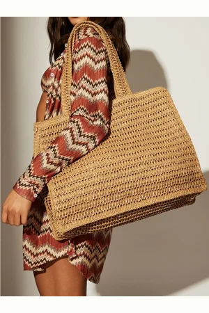 South Beach Straw Woven Skulder Muleposeen