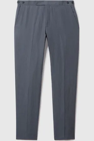 Reiss Kin Slim Fit 100% Linen Adjuster Bukser36