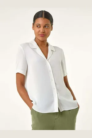 Roman Collared Short Sleeve Blouse44