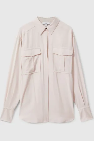 Reiss Isador Lyocell Button Through Shirt36