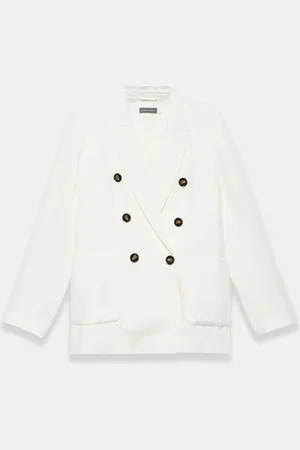 mint&berry Hør Dobbeltradet Blazer44