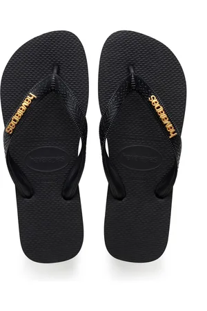 Havaianas Top Logo Metallisk Sort Sandaler