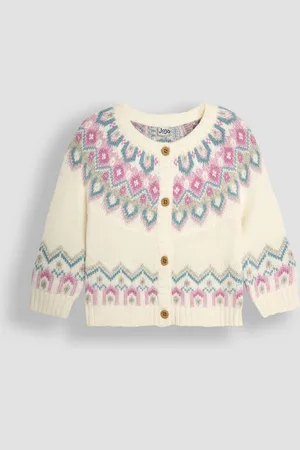 JoJo Maman Bébé Fair Isle Pattern Cardigan6 - 12 måneder (68 - 80cm)