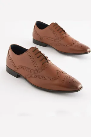 Next Oxford Brogue sko i læder