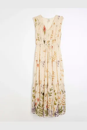 River Island Floral Shirred Midi Dress44