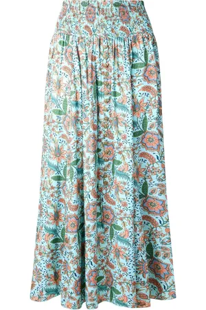 Joe Browns Floral Print Shirred Waist Maxi Skirt38