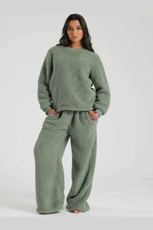 Loungeable Borg Jumper and Wide Leg Lounge SetXL