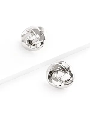 Next Statement Swirl Button Earrings Made With Recycled IronEn