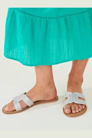 Accessorize Mirror Beaded Sandals