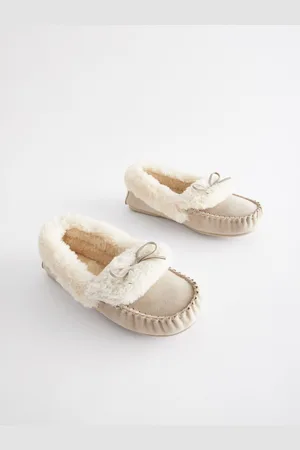 Next Moccasin hjemmesko i ruskind