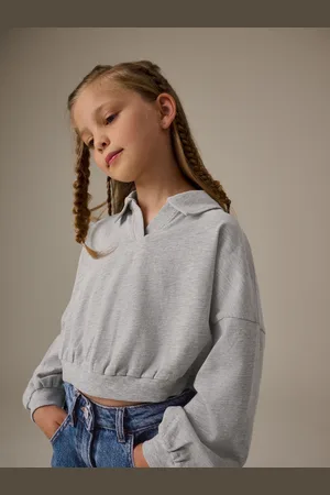 Next 100% Cotton Collared Boxy Sweatshirt (3-16yrs)8 år ( 128 cm)