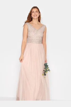 Long Tall Sally V-Neck Beaded Maxi Dress38 Høj