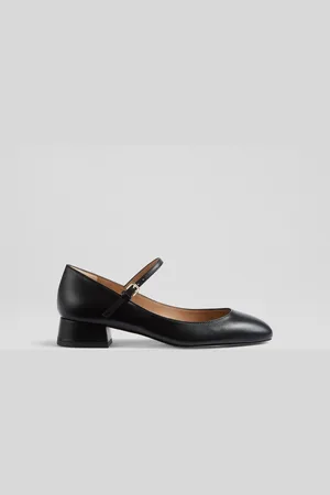 LK Bennett Beatrix Nappa Leather Low Block Mary Jane Shoes