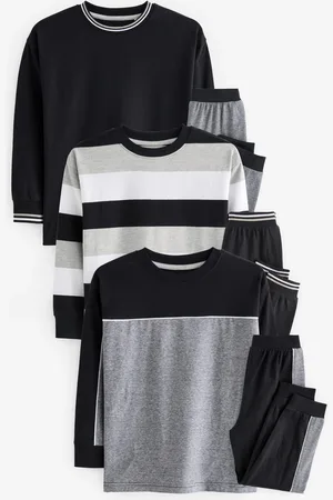 Next 3 Pakke 100% Cotton Langærmet Pyjamas (3-16år)15 år (170cm)