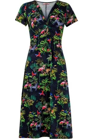 Joe Browns Animal Print Short Sleeve Jersey Dress40