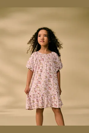 Next Puff Sleeve Dress (3-16yrs)13 år (158cm)