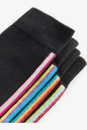 Next Striped Signature Bamboo Socks 4 PackUK 11.5 - 14