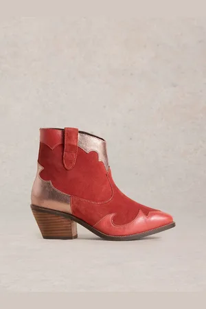 White Stuff Cherry Patchwork Ankle Boots