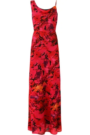 Joe Browns Bold Statement Floral Asymmetric Bodycon Maxi Dress36lille