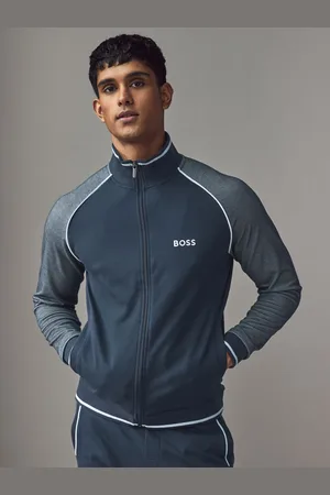 HUGO BOSS Contrast Piping Cotton Zip-Up JacketXXL