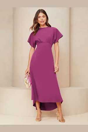 Lipsy London Flutter Sleeve Underbust Midi Kjole36