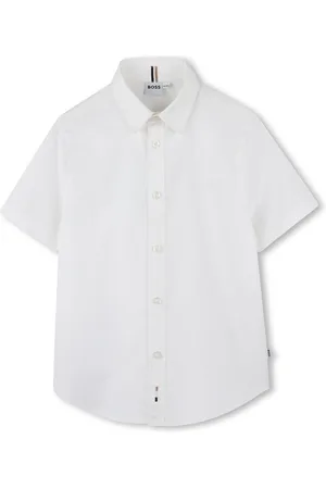 HUGO BOSS Short Sleeve Logo Occasion 100% Cotton Shirt4 år (104cm)