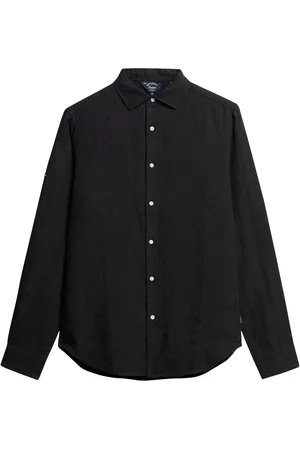 Superdry Oversized 100% Bomuld Casual Hør Langærmet Skjorterlarge