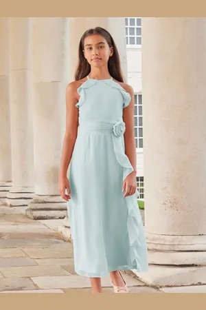 Lipsy London Flæsekant Corsage Maxi Balkjole (7-16år)10 år (140cm)