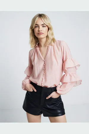River Island Flæsekant Detail Button Skjorter34