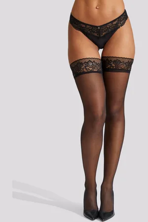 Ann Summers Scallop Edged Lace Top Hold-UpsL-XL