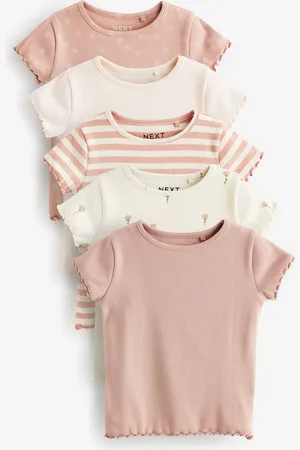 Next Rib Kortærmet T-Shirts 5 Pakke (3mdr.-7år)1.5 - 2 år (86 - 92cm)
