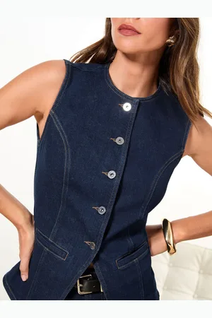 Lipsy London Rund hals Denim Vest36