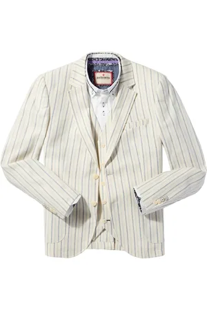 Joe Browns Striped Linen Blend Suit Jacket48r