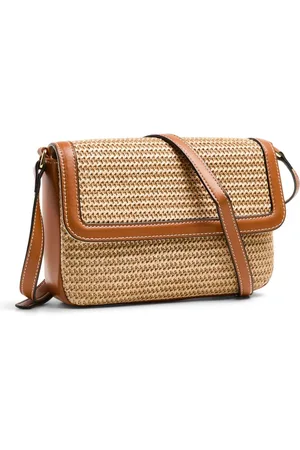 Pieces® Raffia Cross Body Bagen