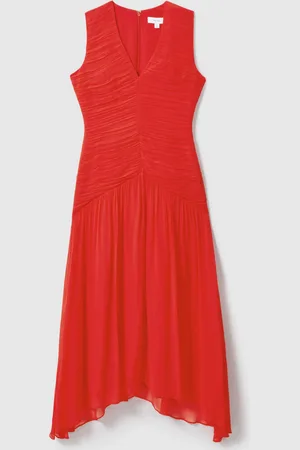 Reiss Saffy Ruched Bodycon Midi Kjole36