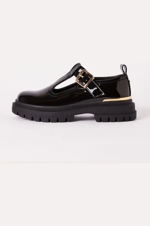 Lipsy London Faux Leather Chunky Patent Dolly School Shoe