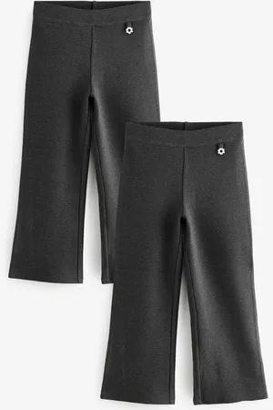 Next 2 Pack Pull-On Cotton Rich Stretch Bootcut School Trousers (3-17yrs)8 år ( 128 cm)